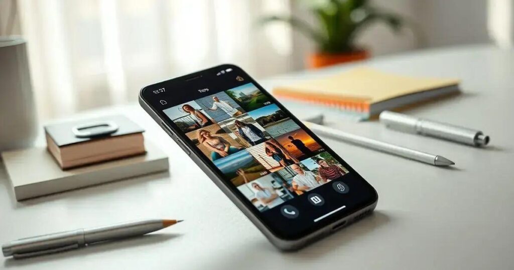 como organizar fotos no celular