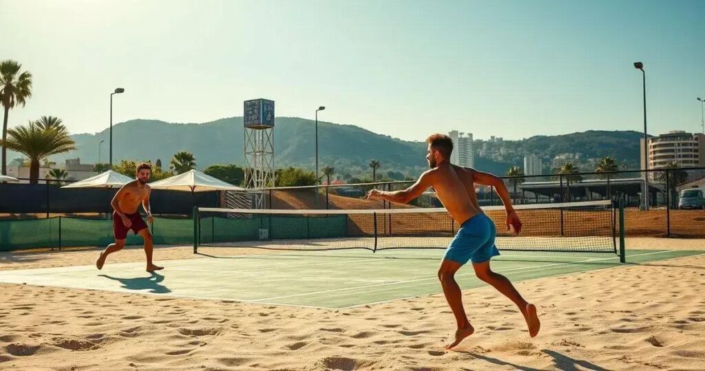 onde praticar beach tennis carazinho