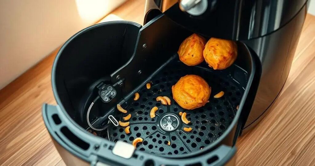 como limpar airfryer por dentro