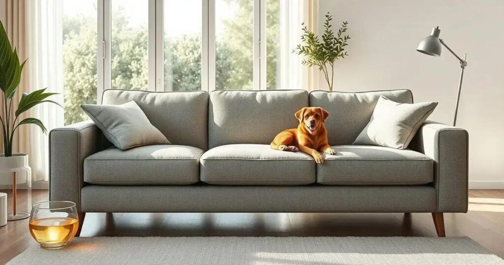 como tirar cheiro de xixi de cachorro do sofá
